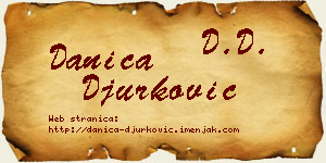 Danica Đurković vizit kartica